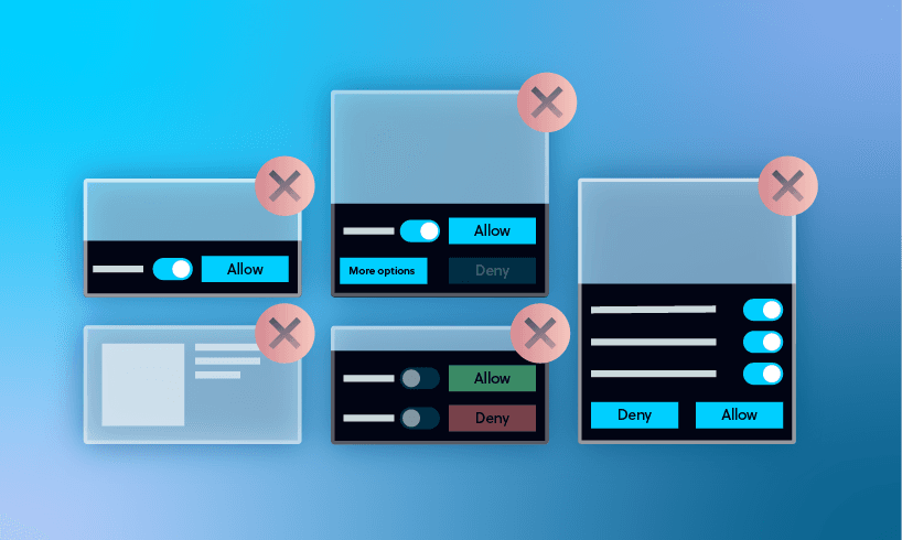 5 common mistakes in cookie banners